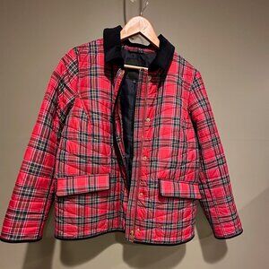 Talbots Quilted Plaid Barn Jacket (Large)